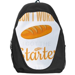 Baker T- Shirt Cool Bread Baking Bakers Saying Motif T- Shirt (3) Yoga Reflexion Pose T- Shirtyoga Reflexion Pose T- Shirt Backpack Bag by hizuto