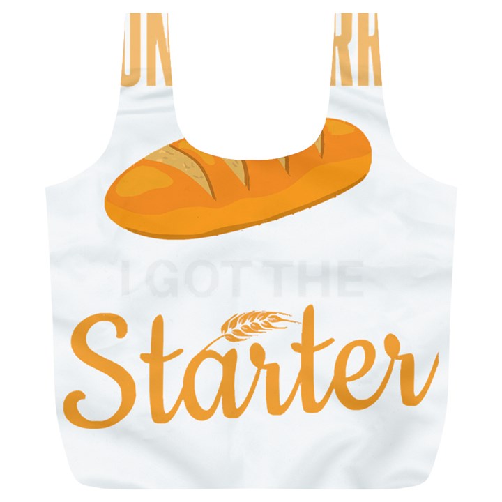 Baker T- Shirt Cool Bread Baking Bakers Saying Motif T- Shirt (3) Yoga Reflexion Pose T- Shirtyoga Reflexion Pose T- Shirt Full Print Recycle Bag (XL)