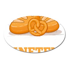 Baker T- Shirt Cool Bread Baking Bakers Saying Motif T- Shirt Yoga Reflexion Pose T- Shirtyoga Reflexion Pose T- Shirt Oval Magnet by hizuto