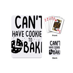 Baker T- Shirt Cool Bread Baking Bakers Saying Motif T- Shirt Yoga Reflexion Pose T- Shirtyoga Reflexion Pose T- Shirt Playing Cards Single Design (Mini)