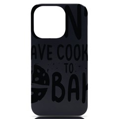 Baker T- Shirt Cool Bread Baking Bakers Saying Motif T- Shirt Yoga Reflexion Pose T- Shirtyoga Reflexion Pose T- Shirt iPhone 14 Pro Black UV Print Case