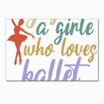 Ballet T- Shirtjust A Girle Who Loves Ballet T- Shirt Yoga Reflexion Pose T- Shirtyoga Reflexion Pose T- Shirt Postcard 4 x 6  (Pkg of 10) Front