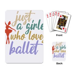 Ballet T- Shirtjust A Girle Who Loves Ballet T- Shirt Yoga Reflexion Pose T- Shirtyoga Reflexion Pose T- Shirt Playing Cards Single Design (rectangle) by hizuto