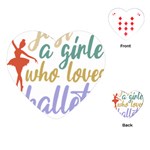 Ballet T- Shirtjust A Girle Who Loves Ballet T- Shirt Yoga Reflexion Pose T- Shirtyoga Reflexion Pose T- Shirt Playing Cards Single Design (Heart) Front