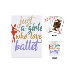 Ballet T- Shirtjust A Girle Who Loves Ballet T- Shirt Yoga Reflexion Pose T- Shirtyoga Reflexion Pose T- Shirt Playing Cards Single Design (mini) by hizuto