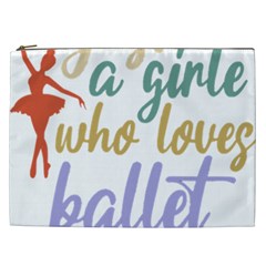 Ballet T- Shirtjust A Girle Who Loves Ballet T- Shirt Yoga Reflexion Pose T- Shirtyoga Reflexion Pose T- Shirt Cosmetic Bag (xxl) by hizuto