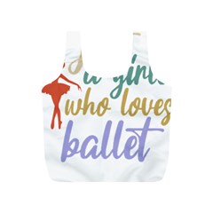 Ballet T- Shirtjust A Girle Who Loves Ballet T- Shirt Yoga Reflexion Pose T- Shirtyoga Reflexion Pose T- Shirt Full Print Recycle Bag (s) by hizuto