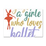 Ballet T- Shirtjust A Girle Who Loves Ballet T- Shirt Yoga Reflexion Pose T- Shirtyoga Reflexion Pose T- Shirt Crystal Sticker (A4) Front