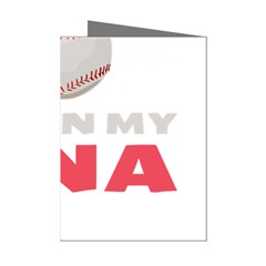 Baseball Lover Gift For Family T- Shirt Baseball Lover Baseball Heartbeat E K G Baseball Is In My D Yoga Reflexion Pose T- Shirtyoga Reflexion Pose T- Shirt Mini Greeting Cards (pkg Of 8)