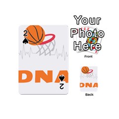 Basketball Lover Gifts For Birthday T- Shirt Basketball Lover Basketball Is In My D N A Basketball H Yoga Reflexion Pose T- Shirtyoga Reflexion Pose T- Shirt Playing Cards 54 Designs (mini) by hizuto