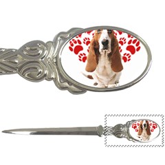 Basset Hound Gift T- Shirt Funny Basset Hound Valentine Heart Paw Basset Hound Dog Lover Valentine C Yoga Reflexion Pose T- Shirtyoga Reflexion Pose T- Shirt Letter Opener by hizuto