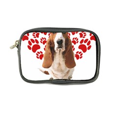 Basset Hound Gift T- Shirt Funny Basset Hound Valentine Heart Paw Basset Hound Dog Lover Valentine C Yoga Reflexion Pose T- Shirtyoga Reflexion Pose T- Shirt Coin Purse by hizuto