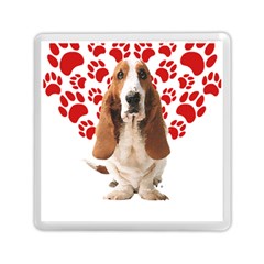 Basset Hound Gift T- Shirt Funny Basset Hound Valentine Heart Paw Basset Hound Dog Lover Valentine C Yoga Reflexion Pose T- Shirtyoga Reflexion Pose T- Shirt Memory Card Reader (square) by hizuto