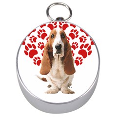 Basset Hound Gift T- Shirt Funny Basset Hound Valentine Heart Paw Basset Hound Dog Lover Valentine C Yoga Reflexion Pose T- Shirtyoga Reflexion Pose T- Shirt Silver Compasses by hizuto