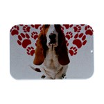 Basset Hound Gift T- Shirt Funny Basset Hound Valentine Heart Paw Basset Hound Dog Lover Valentine C Yoga Reflexion Pose T- Shirtyoga Reflexion Pose T- Shirt Open Lid Metal Box (Silver)   Front