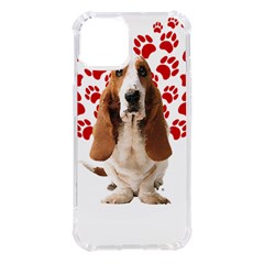 Basset Hound Gift T- Shirt Funny Basset Hound Valentine Heart Paw Basset Hound Dog Lover Valentine C Yoga Reflexion Pose T- Shirtyoga Reflexion Pose T- Shirt Iphone 14 Tpu Uv Print Case by hizuto