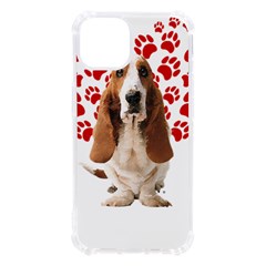 Basset Hound Gift T- Shirt Funny Basset Hound Valentine Heart Paw Basset Hound Dog Lover Valentine C Yoga Reflexion Pose T- Shirtyoga Reflexion Pose T- Shirt Iphone 13 Tpu Uv Print Case by hizuto