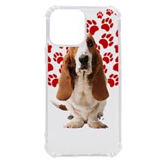 Basset Hound Gift T- Shirt Funny Basset Hound Valentine Heart Paw Basset Hound Dog Lover Valentine C Yoga Reflexion Pose T- Shirtyoga Reflexion Pose T- Shirt Iphone 13 Pro Max Tpu Uv Print Case by hizuto