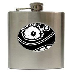 Monstrous Revelation Closeup Hip Flask (6 Oz) by dflcprintsclothing