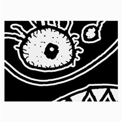 Monstrous Revelation Closeup Large Glasses Cloth (2 Sides) by dflcprintsclothing