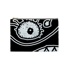 Monstrous Revelation Closeup Cosmetic Bag (medium) by dflcprintsclothing