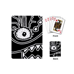 Monstrous Revelation Closeup Playing Cards Single Design (mini) by dflcprintsclothing