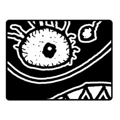 Monstrous Revelation Closeup Two Sides Fleece Blanket (small)