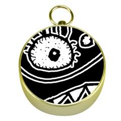 Monstrous Revelation Closeup Gold Compasses by dflcprintsclothing