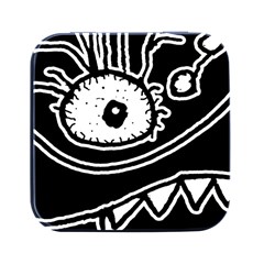 Monstrous Revelation Closeup Square Metal Box (black) by dflcprintsclothing