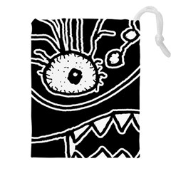 Monstrous Revelation Closeup Drawstring Pouch (4xl)