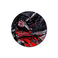 Molten Soul Rubber Coaster (round) by MRNStudios