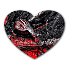 Molten Soul Heart Mousepad by MRNStudios