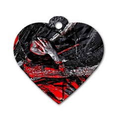 Molten Soul Dog Tag Heart (two Sides) by MRNStudios