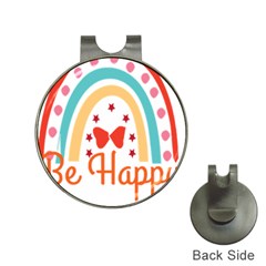 Be Happy And Smile T- Shirt Be Happy T- Shirt Yoga Reflexion Pose T- Shirtyoga Reflexion Pose T- Shirt Hat Clips With Golf Markers by hizuto