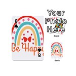 Be Happy And Smile T- Shirt Be Happy T- Shirt Yoga Reflexion Pose T- Shirtyoga Reflexion Pose T- Shirt Playing Cards 54 Designs (Mini) Front - Spade8