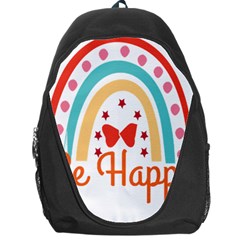 Be Happy And Smile T- Shirt Be Happy T- Shirt Yoga Reflexion Pose T- Shirtyoga Reflexion Pose T- Shirt Backpack Bag by hizuto