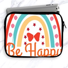 Be Happy And Smile T- Shirt Be Happy T- Shirt Yoga Reflexion Pose T- Shirtyoga Reflexion Pose T- Shirt Apple Ipad 2/3/4 Zipper Cases by hizuto