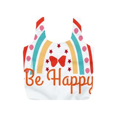 Be Happy And Smile T- Shirt Be Happy T- Shirt Yoga Reflexion Pose T- Shirtyoga Reflexion Pose T- Shirt Full Print Recycle Bag (s) by hizuto