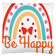 Be Happy And Smile T- Shirt Be Happy T- Shirt Yoga Reflexion Pose T- Shirtyoga Reflexion Pose T- Shirt Standard Premium Plush Fleece Cushion Case (two Sides) by hizuto