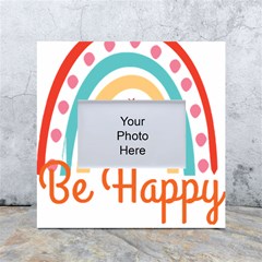 Be Happy And Smile T- Shirt Be Happy T- Shirt Yoga Reflexion Pose T- Shirtyoga Reflexion Pose T- Shirt White Box Photo Frame 4  X 6  by hizuto