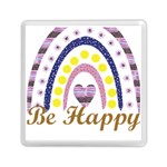 Be Happy T- Shirt Be Happy T- Shirt Yoga Reflexion Pose T- Shirtyoga Reflexion Pose T- Shirt Memory Card Reader (Square) Front