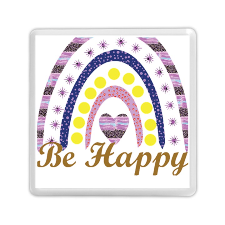 Be Happy T- Shirt Be Happy T- Shirt Yoga Reflexion Pose T- Shirtyoga Reflexion Pose T- Shirt Memory Card Reader (Square)