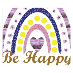 Be Happy T- Shirt Be Happy T- Shirt Yoga Reflexion Pose T- Shirtyoga Reflexion Pose T- Shirt Premium Plush Fleece Blanket (small) by hizuto