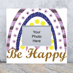 Be Happy T- Shirt Be Happy T- Shirt Yoga Reflexion Pose T- Shirtyoga Reflexion Pose T- Shirt White Wall Photo Frame 5  X 7  by hizuto