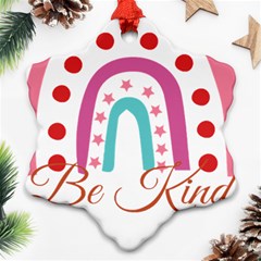 Be Kind T- Shirt Be Kind T- Shirt Yoga Reflexion Pose T- Shirtyoga Reflexion Pose T- Shirt Snowflake Ornament (two Sides) by hizuto