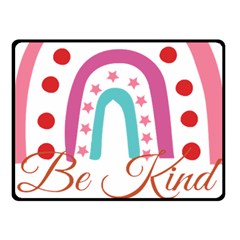 Be Kind T- Shirt Be Kind T- Shirt Yoga Reflexion Pose T- Shirtyoga Reflexion Pose T- Shirt Two Sides Fleece Blanket (small) by hizuto