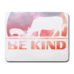 Be Kind To Animals Or Ill Kill You T- Shirt Vegan Be Kind Farm Animal Design Dairy Cow And Pig T- Sh Yoga Reflexion Pose T- Shirtyoga Reflexion Pose T- Shirt Small Mousepad by hizuto