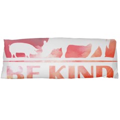 Be Kind To Animals Or Ill Kill You T- Shirt Vegan Be Kind Farm Animal Design Dairy Cow And Pig T- Sh Yoga Reflexion Pose T- Shirtyoga Reflexion Pose T- Shirt Body Pillow Case (dakimakura) by hizuto