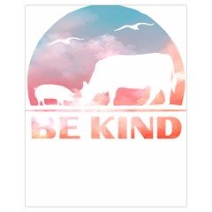 Be Kind To Animals Or Ill Kill You T- Shirt Vegan Be Kind Farm Animal Design Dairy Cow And Pig T- Sh Yoga Reflexion Pose T- Shirtyoga Reflexion Pose T- Shirt Drawstring Bag (small) by hizuto