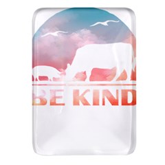 Be Kind To Animals Or Ill Kill You T- Shirt Vegan Be Kind Farm Animal Design Dairy Cow And Pig T- Sh Yoga Reflexion Pose T- Shirtyoga Reflexion Pose T- Shirt Rectangular Glass Fridge Magnet (4 Pack) by hizuto